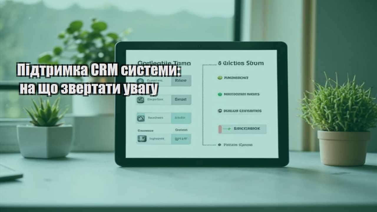 Підтримка CRM системи: на що звертати увагу