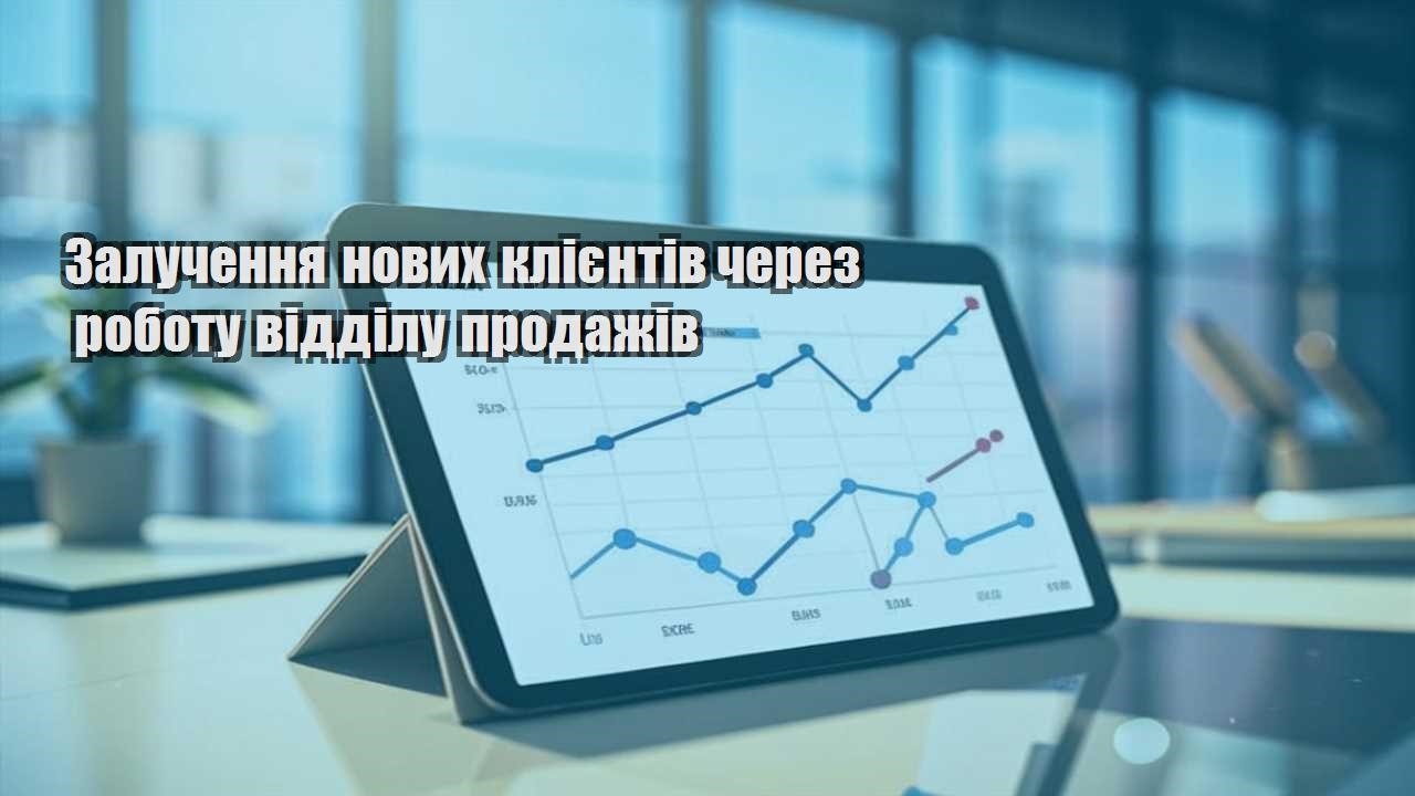 Залучення нових клієнтів через роботу відділу продажів