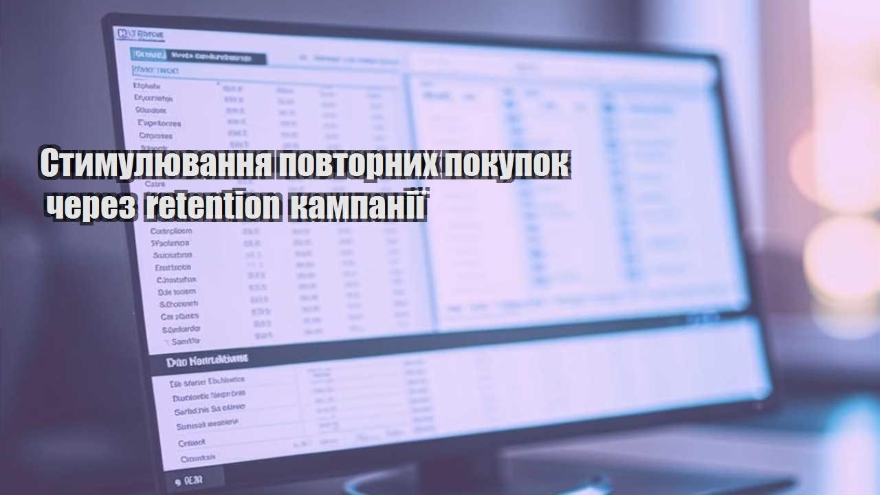 Стимулювання повторних покупок через retention кампанії