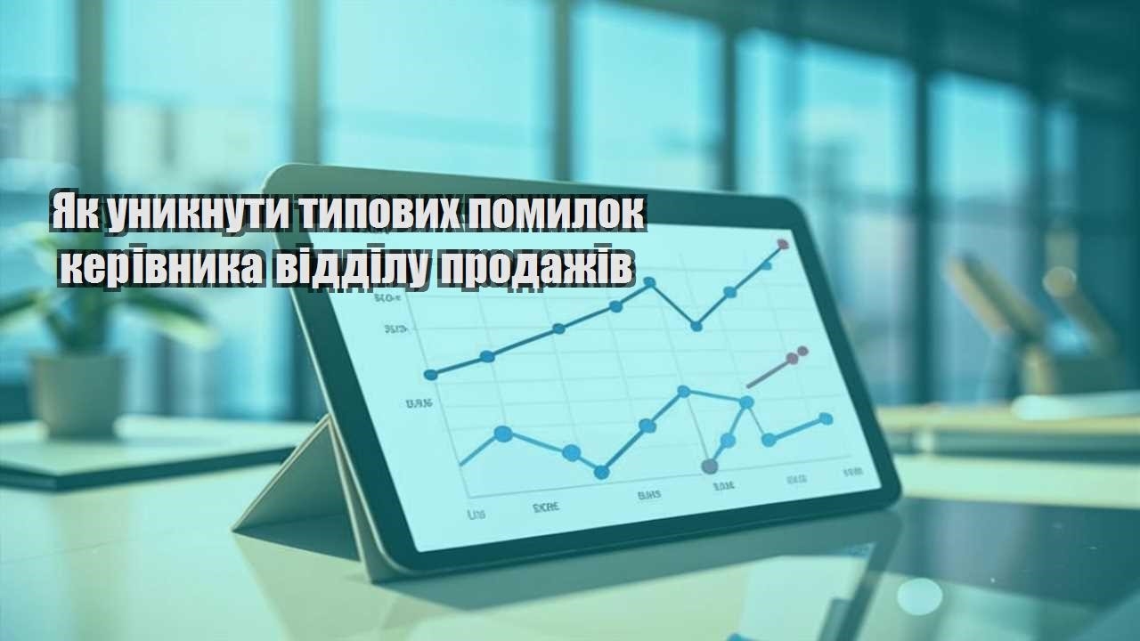 Як уникнути типових помилок керівника відділу продажів