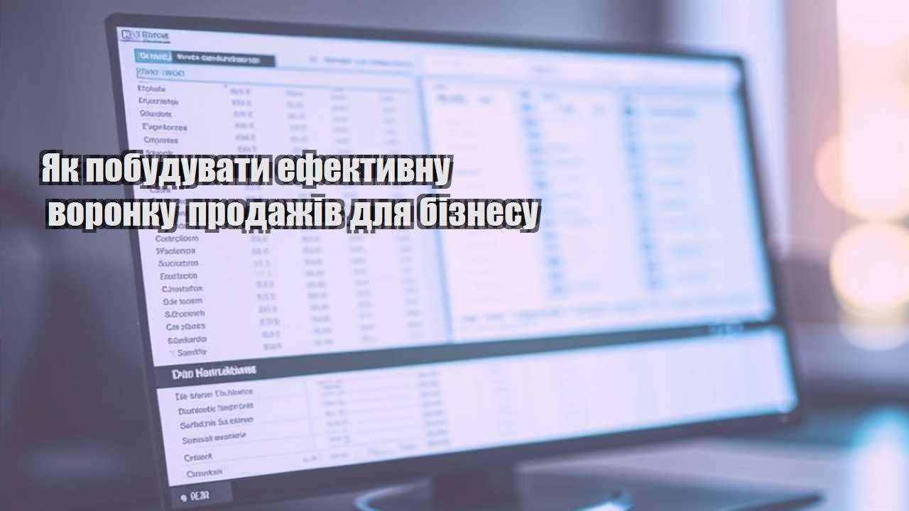 Як побудувати ефективну воронку продажів для бізнесу