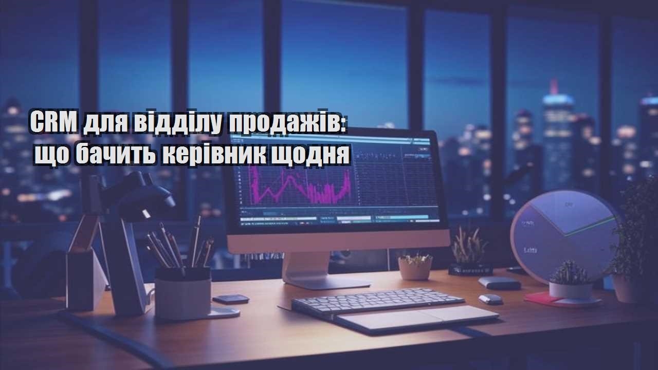 CRM для відділу продажів: що бачить керівник щодня