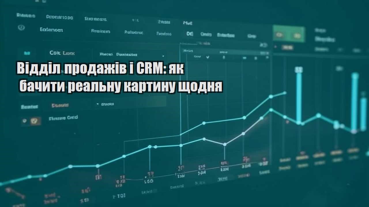 Відділ продажів і CRM: як бачити реальну картину щодня
