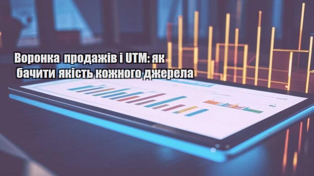 Воронка продажів і UTM: як бачити якість кожного джерела