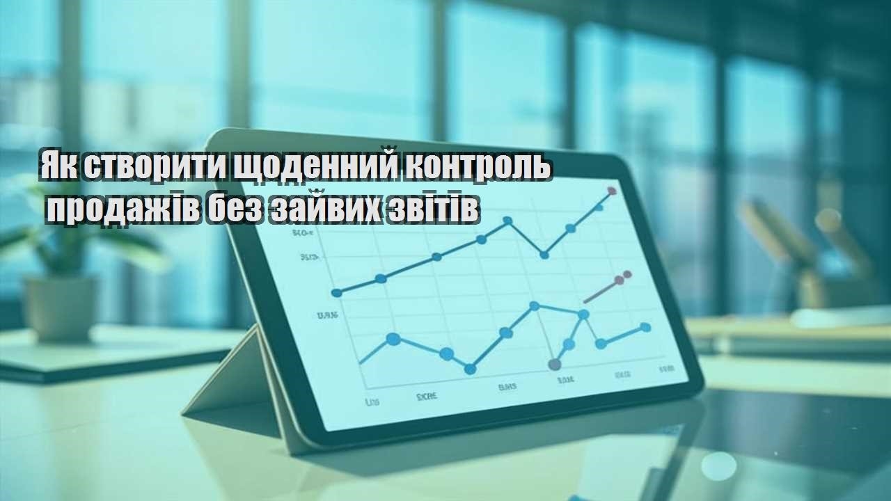 Як створити щоденний контроль продажів без зайвих звітів