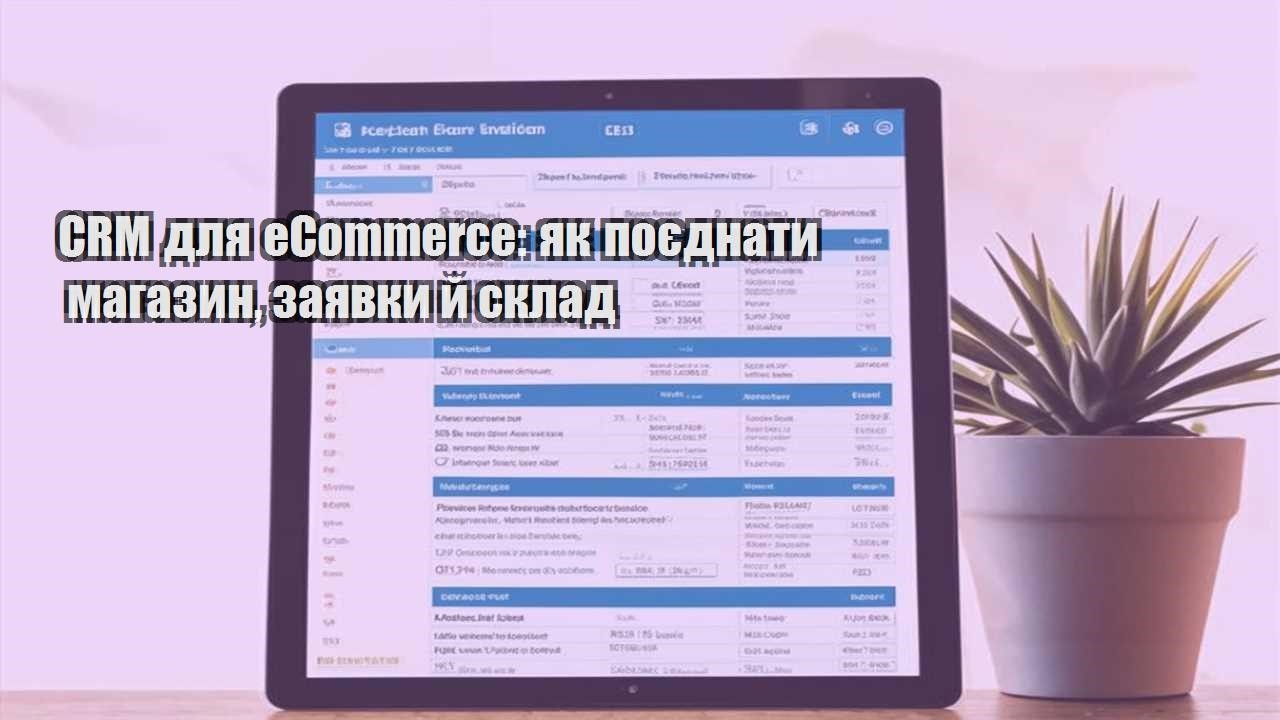 CRM для eCommerce: як поєднати магазин, заявки й склад