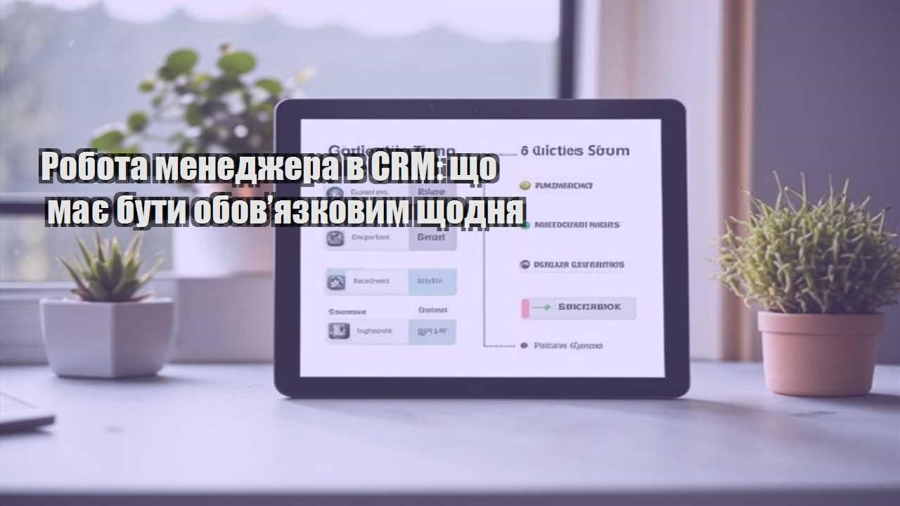 Робота менеджера в CRM: що має бути обов’язковим щодня