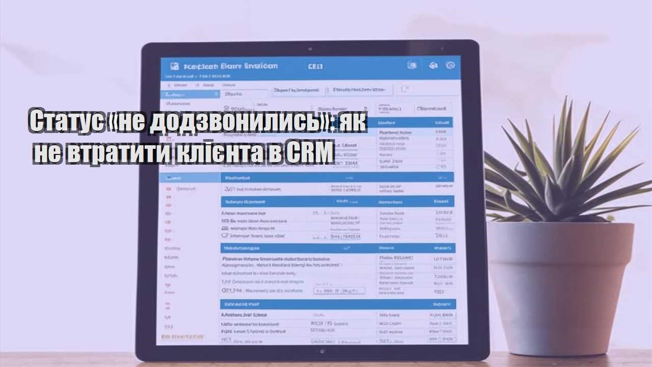 Статус «не додзвонились»: як не втратити клієнта в CRM