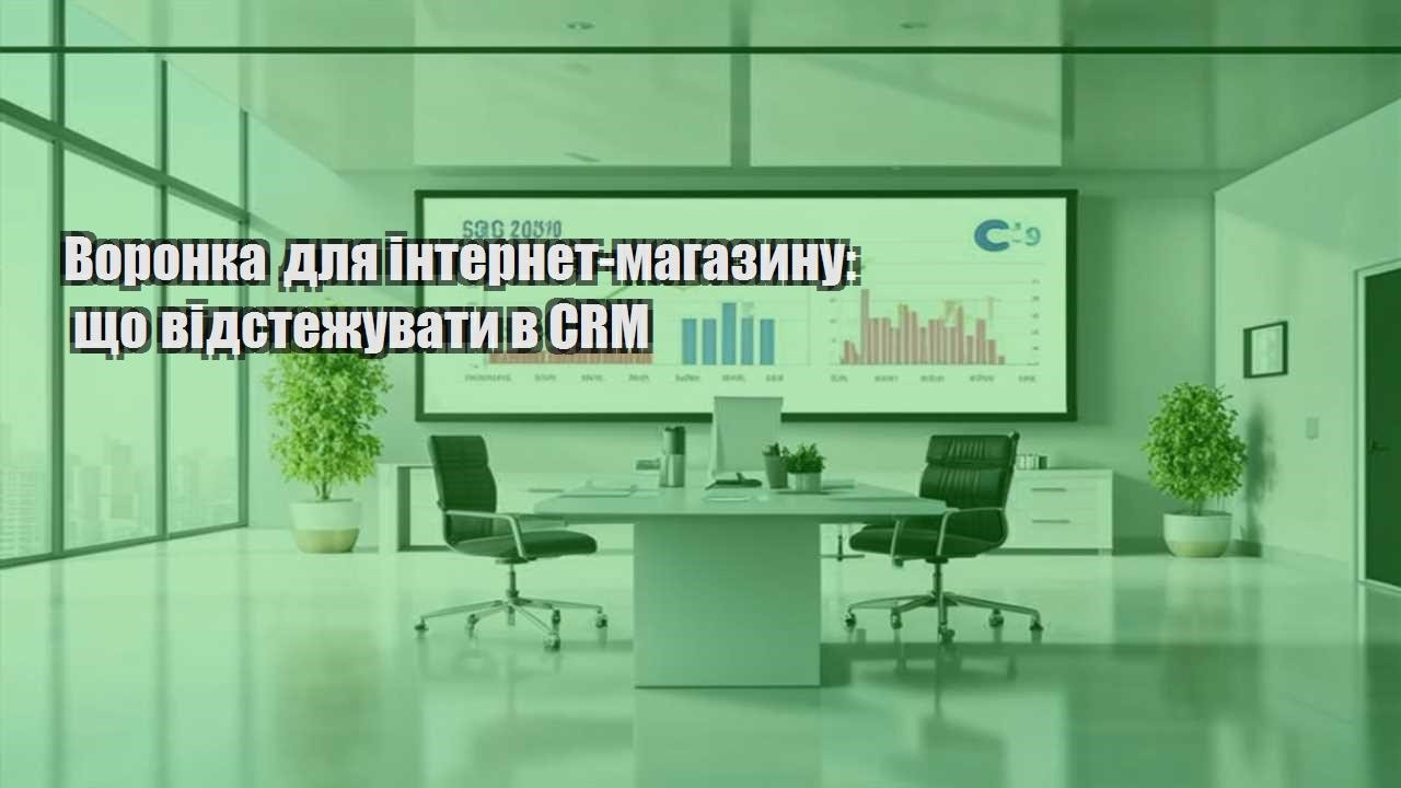 Воронка для інтернет-магазину: що відстежувати в CRM