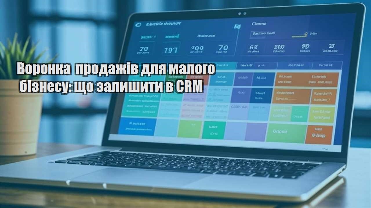 Воронка продажів для малого бізнесу: що залишити в CRM