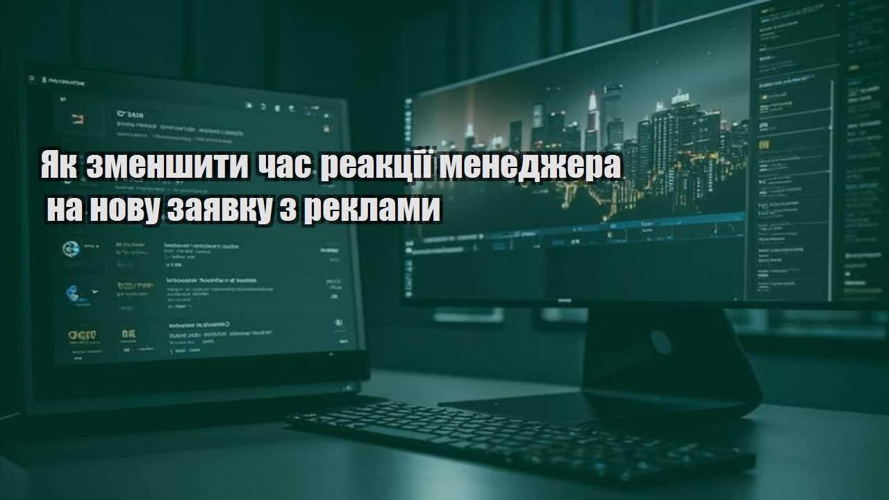 Як зменшити час реакції менеджера на нову заявку з реклами