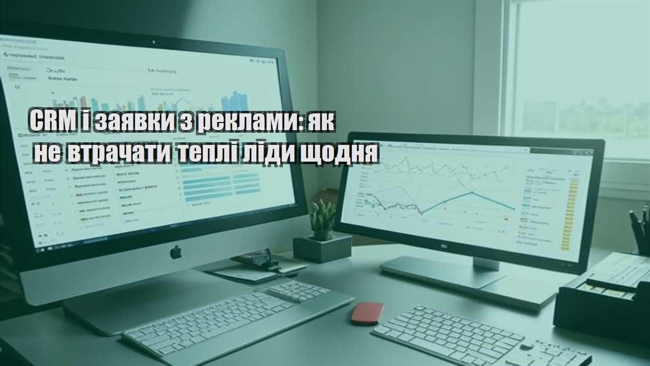 CRM і заявки з реклами: як не втрачати теплі ліди щодня
