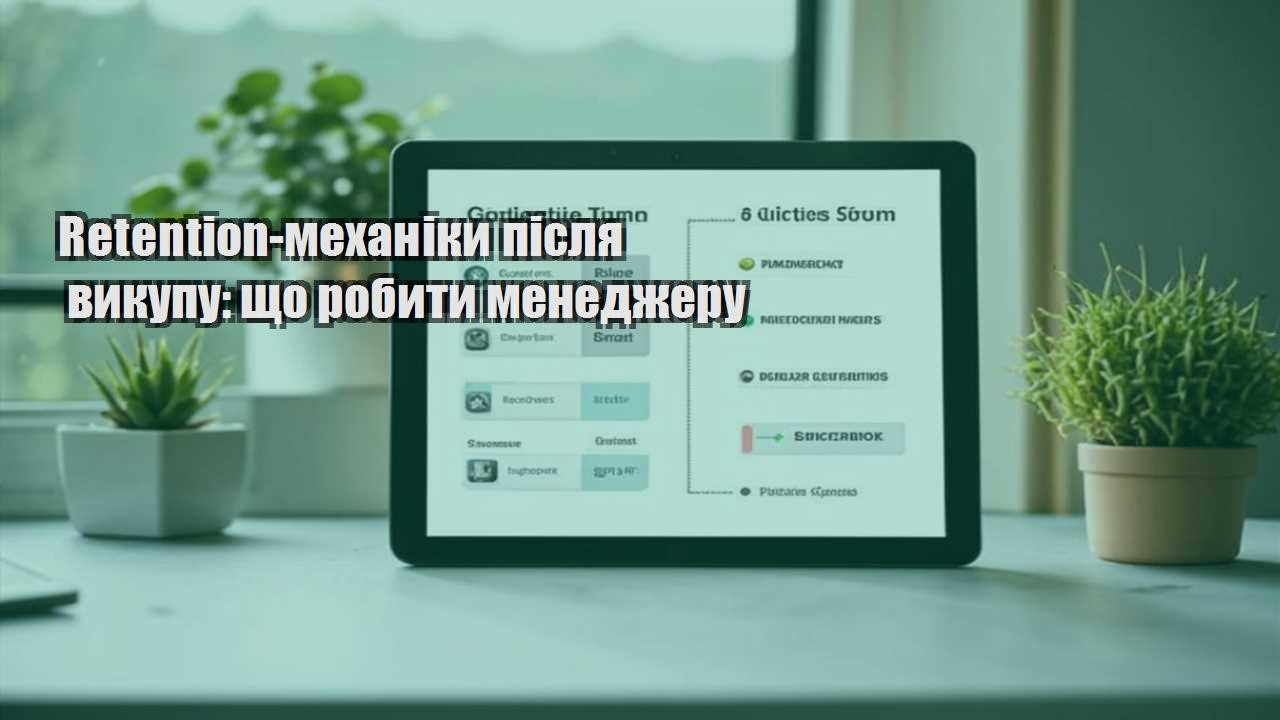 Retention-механіки після викупу: що робити менеджеру