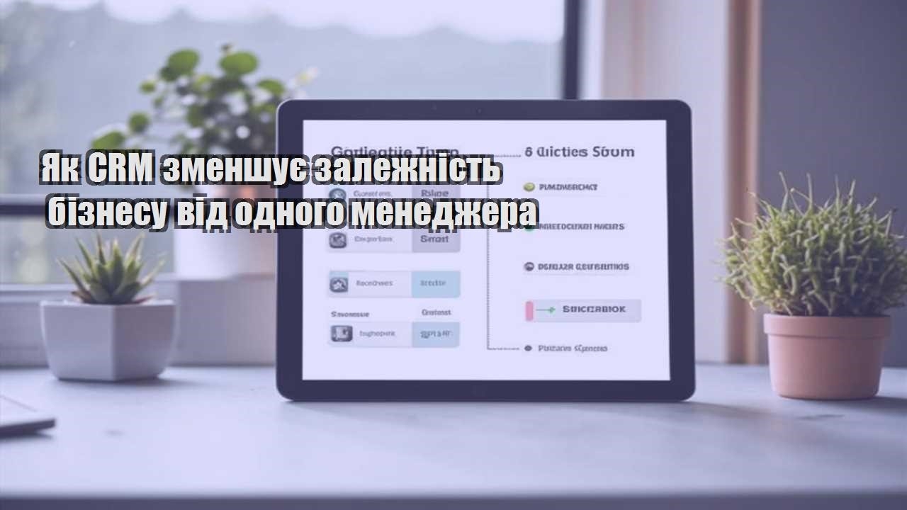 Як CRM зменшує залежність бізнесу від одного менеджера