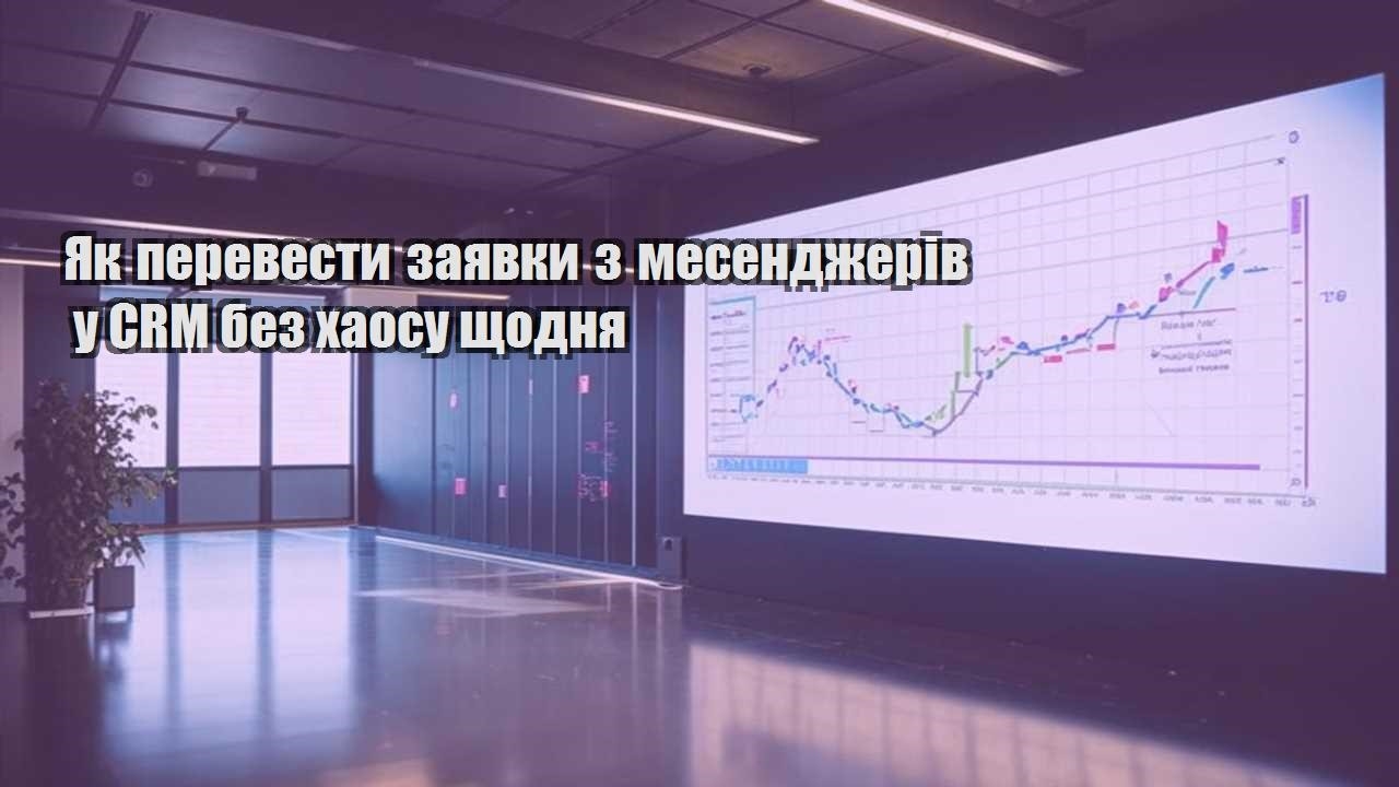 Як перевести заявки з месенджерів у CRM без хаосу щодня