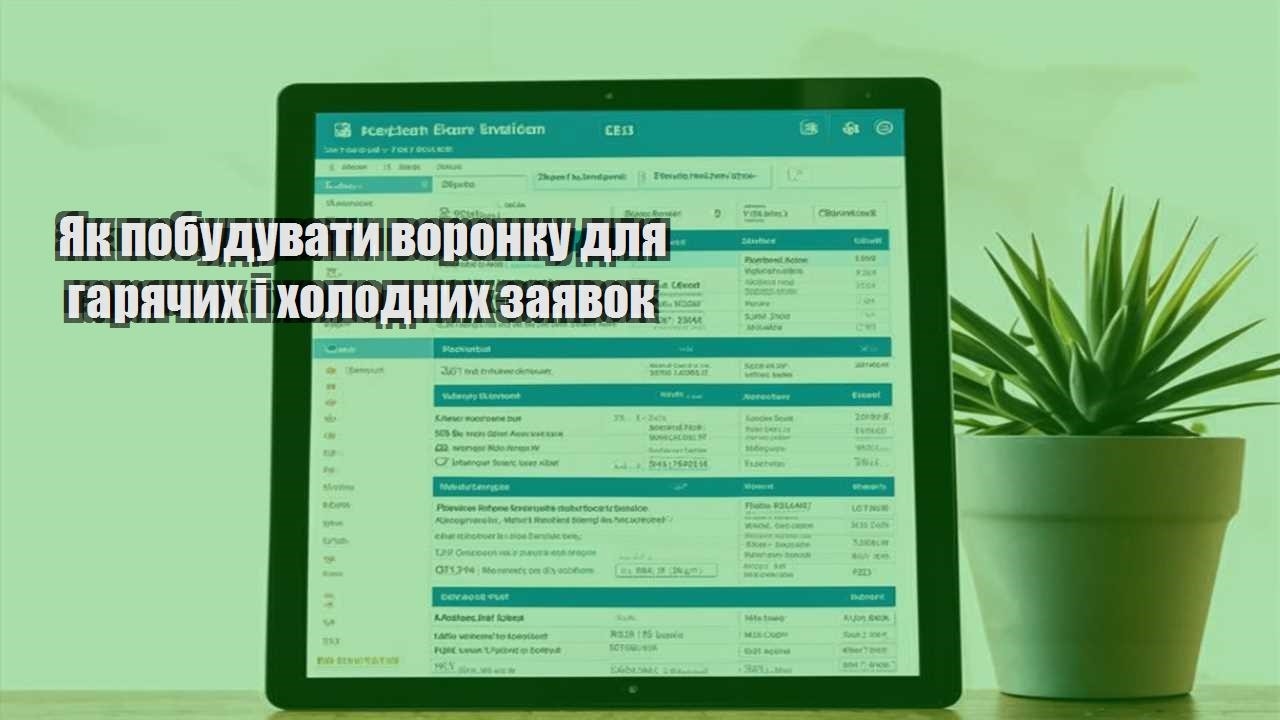 Як побудувати воронку для гарячих і холодних заявок
