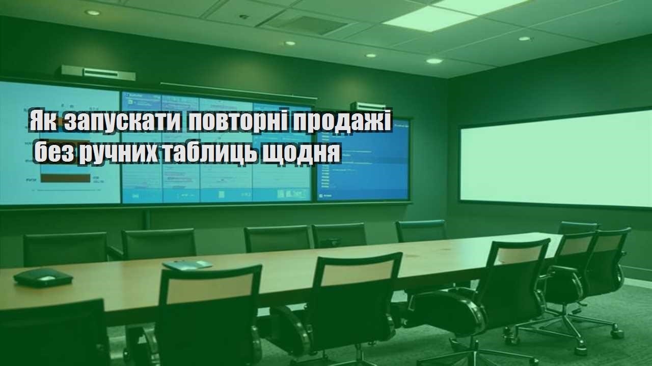 Як запускати повторні продажі без ручних таблиць щодня