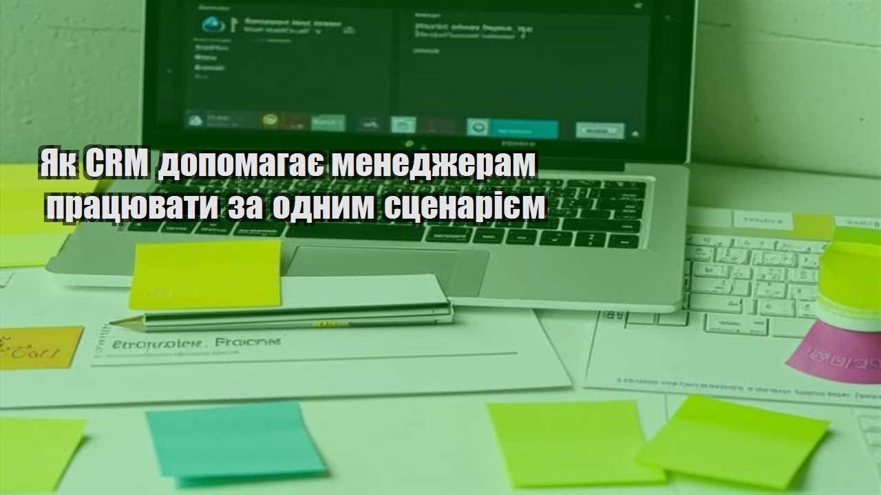 Як CRM допомагає менеджерам працювати за одним сценарієм