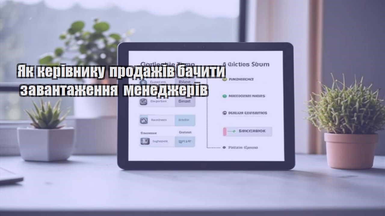 Як керівнику продажів бачити завантаження менеджерів